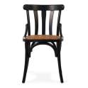 Silla Comedor Clasica Negra Madera Olmo Serie Alende