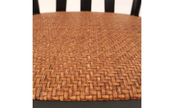 Silla Comedor Clasica Negra Madera Olmo Serie Alende