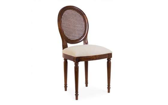 Silla Comedor Clasica Vintage Tapizada Serie Clasit