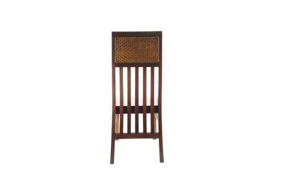Silla Comedor Colonial Flamingo de Barrotes y Ratan