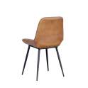 Silla Comedor de Piel y Metal Serie New Boston Silla Comedor de Piel y Metal Serie New Boston