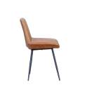 Silla Comedor de Piel y Metal Serie New Boston Silla Comedor de Piel y Metal Serie New Boston