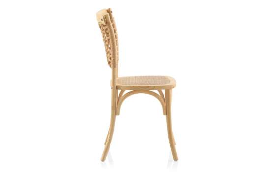 Silla Comedor de Olmo Rattan y Abaca Diseño Moderno Allaert