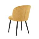 Silla Comedor Diseño Actual Tapizada Alpaca Mostaza Isuan