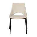 Silla Comedor Diseño Moderno Bicolor Beige Mostaza Adiska