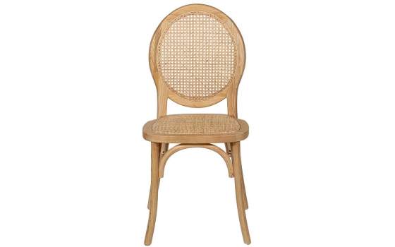 Silla Comedor Madera Cedro Natural Tejido Rattan Serie Ackere