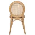 Silla Comedor Madera Cedro Natural Tejido Rattan Serie Ackere