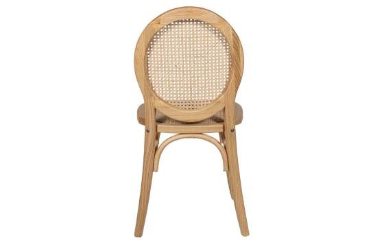 Silla Comedor Madera Cedro Natural Tejido Rattan Serie Ackere