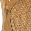 Silla Comedor Madera Cedro Natural Tejido Rattan Serie Ackere