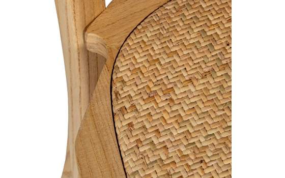 Silla Comedor Madera Cedro Natural Tejido Rattan Serie Ackere