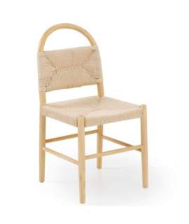 Silla Comedor Madera Cuerda Fresno Natural - Serie Alosta
