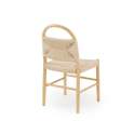 Silla Comedor Madera Cuerda Fresno Natural - Serie Alosta