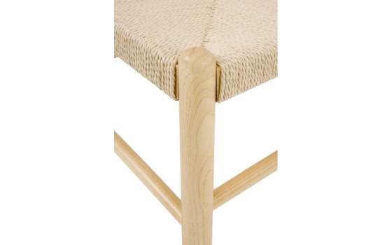 Silla Comedor Madera Cuerda Fresno Natural - Serie Alosta