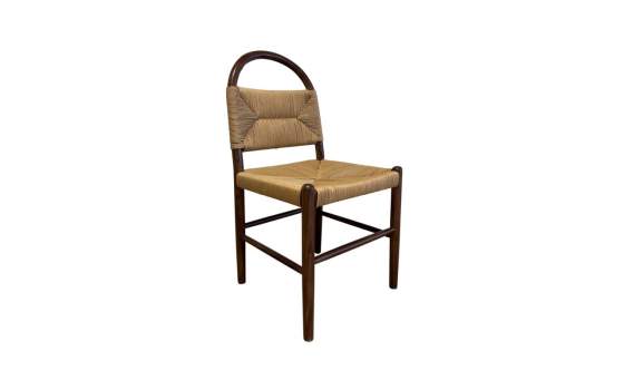 Silla Comedor Madera Cuerda Fresno Nogal - Serie Alosta