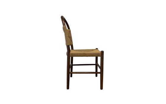 Silla Comedor Madera Cuerda Fresno Nogal - Serie Alosta