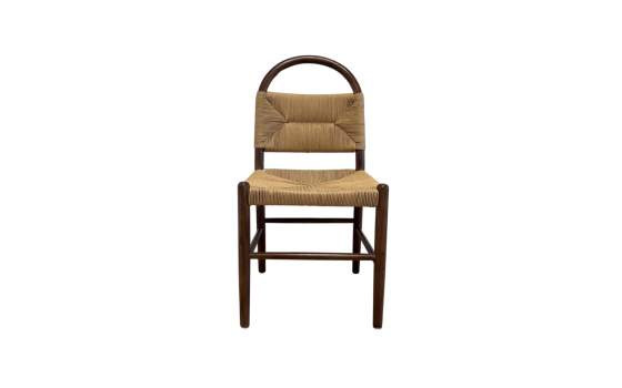 Silla Comedor Madera Cuerda Fresno Nogal - Serie Alosta