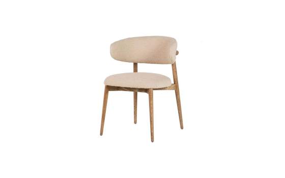 Silla Comedor Madera Fresno Asiento Respaldo Tapizado Felo