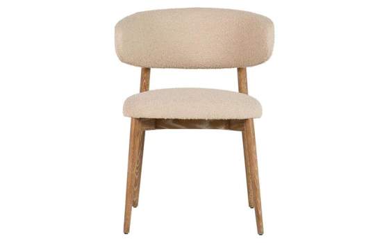 Silla Comedor Madera Fresno Asiento Respaldo Tapizado Felo