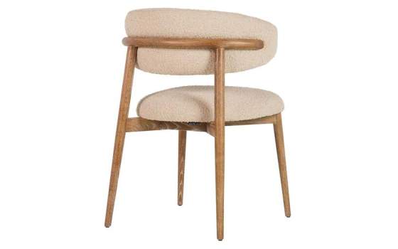 Silla Comedor Madera Fresno Asiento Respaldo Tapizado Felo