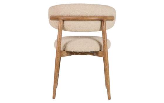 Silla Comedor Madera Fresno Asiento Respaldo Tapizado Felo