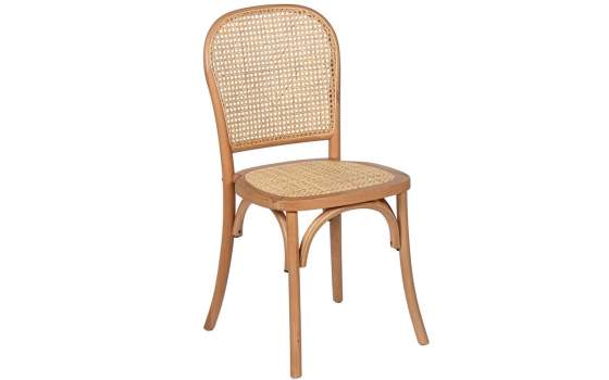 Silla Comedor Madera Haya y Tejido Rattan Serie Ackere