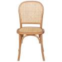 Silla Comedor Madera Haya y Tejido Rattan Serie Ackere