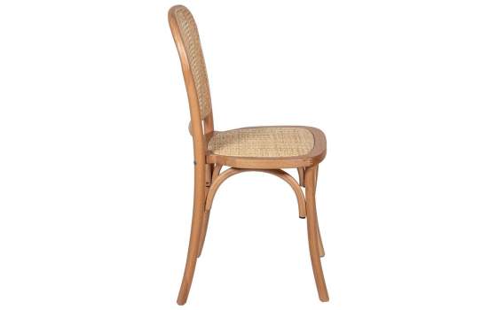 Silla Comedor Madera Haya y Tejido Rattan Serie Ackere