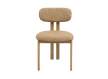 Silla Comedor Metalica Actual Tapizada Caramelo Serie Nyree