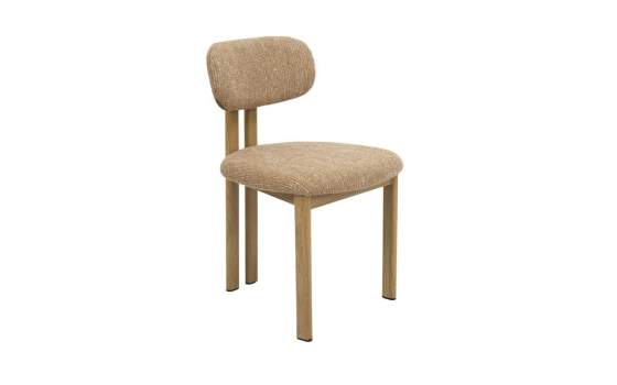 Silla Comedor Metalica Actual Tapizada Caramelo Serie Nyree