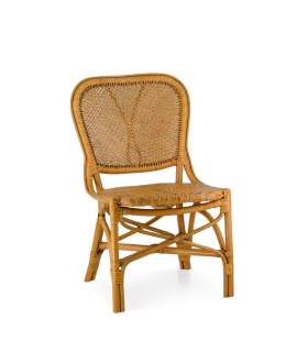 Silla Comedor Miami Rattan Natural y Rejilla Serie Sidney
