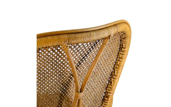 Silla Comedor Miami Rattan Natural y Rejilla Serie Sidney