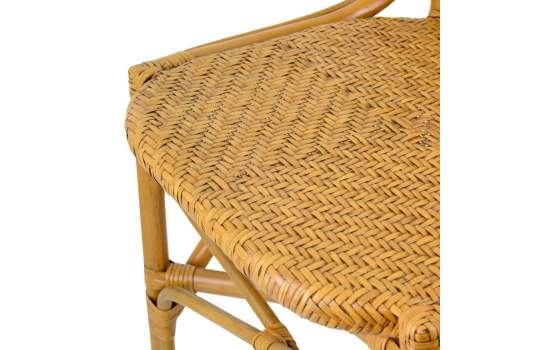 Silla Comedor Miami Rattan Natural y Rejilla Serie Sidney