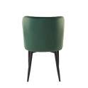 Silla Comedor Moderna Tapizada Rombos Verde Serie Melissa