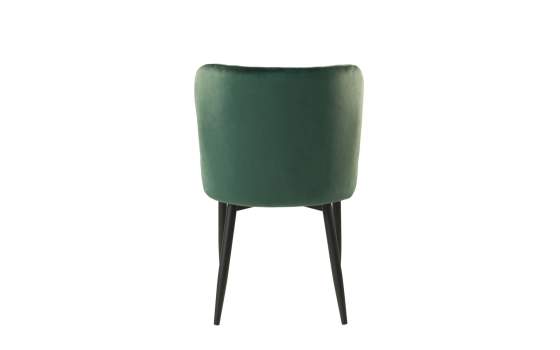 Silla Comedor Moderna Tapizada Rombos Verde Serie Melissa