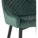 Silla Comedor Moderna Tapizada Rombos Verde Serie Melissa