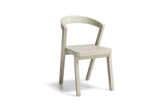 Silla Comedor Nordica Actual Blanco Hueso Serie Muria