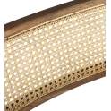 Silla Comedor Piel Forja y Rejilla Rattan Serie Ayrer
