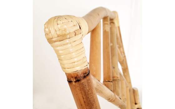 Silla Comedor Rattan Natural con Cojin Serie Rombo