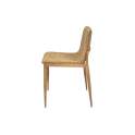 Silla Comedor Tapizada Actual Chenilla Mostaza - Serie Alfix