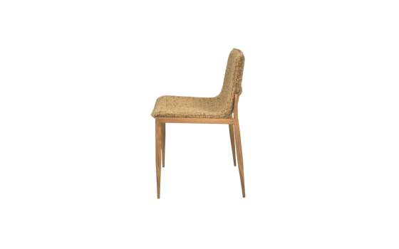 Silla Comedor Tapizada Actual Chenilla Mostaza - Serie Alfix