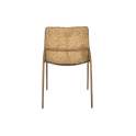 Silla Comedor Tapizada Actual Chenilla Mostaza - Serie Alfix