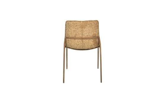 Silla Comedor Tapizada Actual Chenilla Mostaza - Serie Alfix