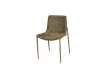 Silla Comedor Tapizada Actual Chenilla Verde - Serie Alfix