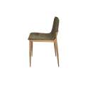 Silla Comedor Tapizada Actual Chenilla Verde - Serie Alfix