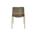 Silla Comedor Tapizada Actual Chenilla Verde - Serie Alfix