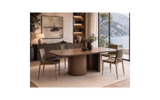 Silla Comedor Tapizada Actual Chenilla Verde - Serie Alfix