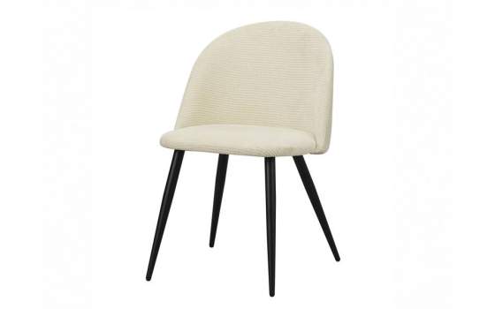 Silla Comedor Tapizada Beige Estilo Actual Serie Egina