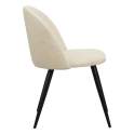 Silla Comedor Tapizada Beige Estilo Actual Serie Egina