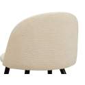 Silla Comedor Tapizada Beige Estilo Actual Serie Egina