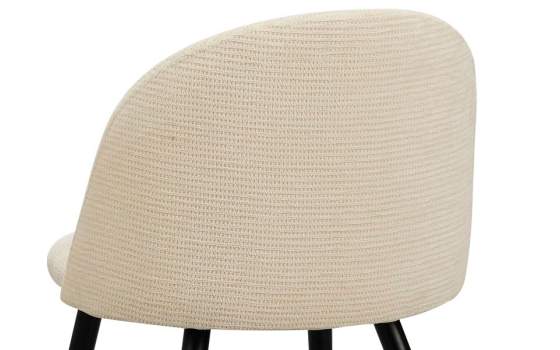 Silla Comedor Tapizada Beige Estilo Actual Serie Egina